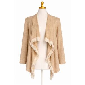 Bohemian Open Front Cardigan Womens Size XXL Hippie Peasant Cottagecore Granola